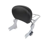 Asidero respaldo Respaldo desmontable para motocicleta, respaldo de pasajero portaequipajes para Harley Touring Road King FLHT Street Glide 1997-2008 pasajero extraíble(Without Docking Chrome)