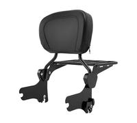 Asidero respaldo Respaldo desmontable para motocicleta, respaldo de pasajero portaequipajes para Harley Touring Road King FLHT Street Glide 1997-2008 pasajero extraíble(Without Docking black)