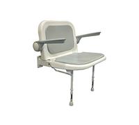 ASIENTO ABATIBLE CON RESPALDO Y BRAZOS AJUSTABLES