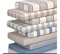 Asiento acolchado de 3/5 cm de grosor para jardín, columpio, patio, comedor, cocina, 2/3 plazas, para interiores y exteriores, 80/100/120 cm de largo, color beige, acolchado para mayor comodidad,