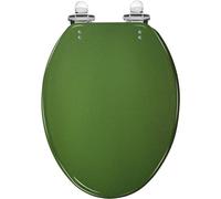 Asiento alargado para inodoro, resina de vidrio esmerilado, cierre lento, bisagras de liberación rápida, fácil de limpiar