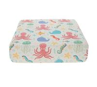 Asiento auxiliar para silla de niño, asiento auxiliar con correas, asiento auxiliar inferior antideslizante para silla de cocina - Asiento auxiliar lavable con dos cinturones de seguridad para uso do
