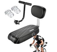 Asiento Bicicleta Niño, Silla Bicicleta Niño Delantera Y Trasera Con Reposapiés - Asiento Trasero Bicicletas Con Respaldo Acolchado, Espuma Gruesa Y Fundas De PU Lavable, Bicicletas MTBs Urbana