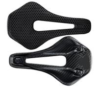 Asiento Bicicleta,Sillin Bicicleta MTB Sillín de Bicicleta Impreso en 3D, Ultraligero, Fibra Carbono, Hueco, cómodo y Transpirable, for montaña, Grava Carretera(Black Carbon Base)