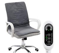 Asiento calefactable para silla de oficina, cojín de asiento calefactable, 45 x 90 cm, cojín para silla de oficina, cojín con calefacción, respaldo acolchado con 8 modos de calefacción y temporizador