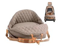 Asiento Canino | Con asas, correa ajustable, cama impermeable - Asiento Elevador y Transportín para Perros y Gatos | Para camión, SUV, autocaravana, delantero/trasero, viaje, camping, cachorro pequeño