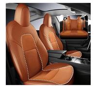 Asiento Coche Cubierta Para Tesla Para El Modelo 3 Y Accesorios Cubierta Asiento Coche Ajuste Personalizado 5 Asientos Coches Cobertura Completa(Orange 2)