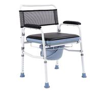 Asiento con Inodoro Portátil, Liviano, de Altura Ajustable, con Inodoro Tipo Cubo