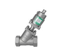 Asiento de ángulo neumático de 1/5.1 cm 3/10.2 cm 2.5 cm rosca hembra de acero inoxidable DN15 DN20 DN25 Apagado rápido de vapor de alta temperatura (tipo A, doble acción, 05)