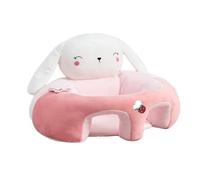Asiento de apoyo para bebé, sofá de felpa suave con forma de animal para aprender a sentarse, mantiene la postura sentada, cómodo sofá para bebés de 3 a 12 meses (28, talla única)
