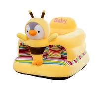 Asiento de apoyo para bebé, sofá de felpa suave con forma de animal para aprender a sentarse, mantiene la postura sentada, cómodo sofá para bebés de 3 a 12 meses (09, talla única)