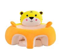 Asiento de apoyo para bebé, sofá de felpa suave con forma de animal para aprender a sentarse, mantiene la postura sentada, cómodo sofá para bebés de 3 a 12 meses (55, talla única)