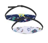 Asiento de automóvil de 2 piezas Cinturón de soporte para la cabeza para dormir Soporte para la cabeza ajustable transpirable para bebés Soporte para la cabeza del asiento de automóvil Abrazador (B)