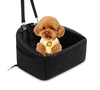 Asiento de Automóvil de Perros, Asiento para Perros Lavable Asiento para el Asiento de Aumento de la Cama del Auto Rose de Perros para Perros Pequeños y Medianos