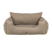 Trixie Asiento de Coche Doble, 80 x 35 x 60 cm, Color Topo