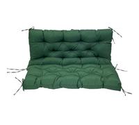 Asiento de banco impermeable para asiento de columpio de interior y exterior con respaldo de almohadilla de repuesto con lazos para mesa de jardín y asiento de piel
