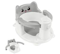 Asiento de bañera para bebé, estable a 360°, con 4 ventosas y orificio de drenaje, 36 x 29 x 20 cm, antideslizante, cómodo soporte de baño para bebés, diseño abierto, asientos de bañera portátiles