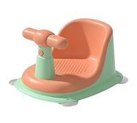 Asiento de baño de bebé, silla de ducha plegable y fija, silla de ducha de bebé con ventosa fuerte, asiento de bebé ergonómico con almohadilla antideslizante, asiento de baño de bebé para 6-18 meses, 38 x 30 x 21 cm
