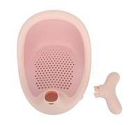 Asiento de Baño para bebé Antideslizante Succión Forma de Dibujos Animados Acostado Seguro Bañera Infantil Linda Ballena Transpirable y Malla Elástica Cojín de Silicona 4 (Rosa)