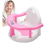 Asiento de baño para bebé, asiento de baño plegable antideslizante para bebé, bonito asiento de baño envolvente con ventosa, necesidades diarias para bebés de 6 a 18 meses