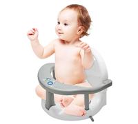 Asiento de baño para bebé, plegable, antideslizante, asiento de baño para bebé, resistente al calor, con ventosas, diseño ergonómico para baby shower, para niño y niña