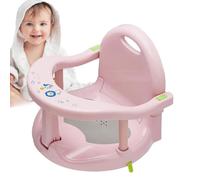 Asiento de baño para bebé, plegable, antideslizante, asiento de baño para bebé, resistente al calor, con ventosas, diseño ergonómico para baby shower, para niño y niña