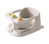 Asiento de baño para bebés: silla de bañera sentada con fuertes tazas de succión, respaldo de apoyo | Asiento de seguridad para el baño de bebé, anillo de confort sin deslizamiento, configuración segu