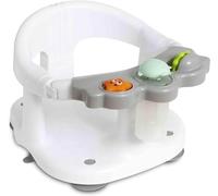 Asiento De Baño para bebés - Unisex - Ergonómico Y Seguro - Con Barra Para Una Facil Colocación Del Bebé - Con Ventosas Para Fijación Sillón de Baño y Ducha para Bebés Delfín lanza agua (Blanco)