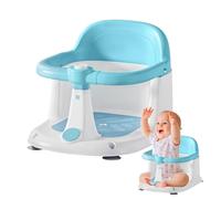 Asiento de baño para niños - Asiento de ducha antideslizante con ventosas | Ayuda de asiento para sentarse en casa para el hogar, viajes, niños, niñas, nuevos padres, familias conscientes de la