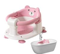 Asiento de baño para niños de 6 meses, asiento antideslizante con copa de succión, asiento de baño para niños de 6 meses más