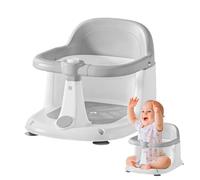 Asiento de baño - Silla de bañera portátil, soporte de baño antideslizante de drenaje rápido con diseño ergonómico seguro, 1-3 años de edad, baño, playa, camping, accesorio de juego acuático, asientos