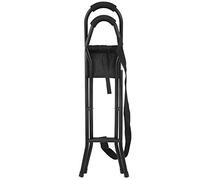 Asiento de bastón plegable, bastón con asiento combinado ligero, taburete de bastón portátil Práctico asiento de silla con muleta plegable, bastón para caminar 249.1 libras Ayuda de viaje de aleación