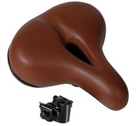 Asiento de bicicleta 26,5 x 23 cm | Funda de gel hueco para asiento de bicicleta impermeable y resistente a la suciedad con una ranura profunda para la circulación del aire diseño reflectante para