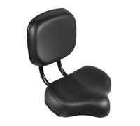Asiento de bicicleta con respaldo, sillín de bicicleta cómodo de gran tamaño, asiento curvado de diseño ergonómico, cojín acolchado de espuma viscoelástica suave, cojín universal de poliuretano para