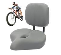 Asiento de bicicleta con respaldo - Sillín de pasajero trasero Envike, Confort de larga distancia | Cojín de bicicleta absorbente de golpes extra grande con un cómodo soporte en la espalda para la