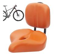 Asiento de bicicleta con respaldo - Sillín de pasajero trasero Envike, Confort de larga distancia | Cojín de bicicleta absorbente de golpes extra grande con un cómodo soporte en la espalda para la