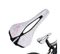 Asiento de bicicleta de carretera, asientos de bicicleta de montaña para hombre, reflectante, impermeable, acolchado, ergonómico, absorbe los golpes, transpirable, repuesto para Road Cruiser Trail