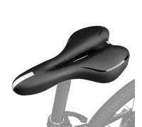 Asiento de bicicleta de montaña, cómodo asiento hueco para bicicleta, sillín de bicicleta ventilado que absorbe los golpes con tira reflectante para turismo, ciclismo de montaña, ciclismo de carretera
