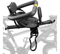 Asiento de Bicicleta Delantero para Niño | Asiento Infantil Delantero Plegable con Reposabrazos y Pedal | para Niños de 2 a 6 años - MAX 50 KG