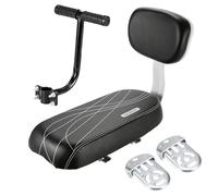 Asiento de bicicleta infantil genérico, asiento trasero para niños, asiento trasero, cojín con armrest y pies, y acero, marco seguro para la seguridad infantil en el conmutación o uso familiar