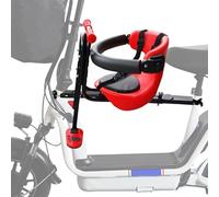 Asiento de bicicleta infantil | Silla delantera para bicicleta infantil | Asiento de bicicleta resistente para niños, respaldo ajustable, adecuado para niños