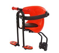 Asiento de bicicleta para niño, seguridad delantera, soporte bebé 30 kg infantil, asiento delantero, Handrail Portant Cinturón de seguridad, pedales, mano corriente, portátil extraíble delanter