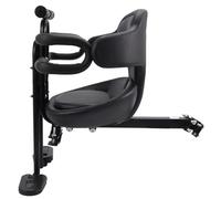 Asiento de bicicleta para niños montado en la parte delantera, asiento de bicicleta para niños con barandilla completa y arnés de seguridad ajustable para mayor protección, instalación rápida, bebé