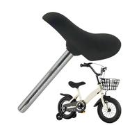 Asiento de bicicleta para niños, repuesto de asiento de bicicleta, tija de sillín integrada de poliuretano para niños, niños y niñas todos los ciclos de niños