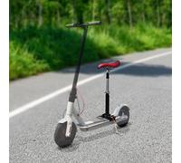 Asiento de bicicleta, plegable, asiento de bicicleta, altura ajustable, asientos de bicicleta generales para hombres y mujeres, negro rojo, poliuretano + aleación de aluminio, para scooter eléctrico