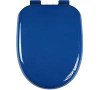 Asiento de chaleco azul marino, material de polipropileno silencioso, fácil de instalar y limpiar, ajuste universal, tapa en L, seguro y duradero para Bathrm Decr