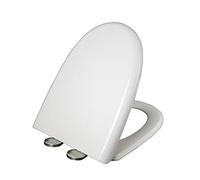 Asiento de chaleco, liberación rápida, bisagras ajustables, fijación TP, material de polipropileno duradero, blanco, ajuste universal, fácil de instalar, diseño capaz