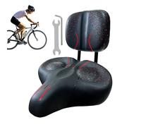 Asiento de ciclismo de confort - Sillín de soporte trasero ancho, bicicleta eléctrica Scooter A de piel suave | Empuñadura para bicicletas que absorbe golpes, silla de diseño revolucionario para