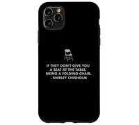 Asiento de cita de Chisholm en silla de mesa IGUALDAD AHORA Shirley C Carcasa para iPhone 11 Pro Max