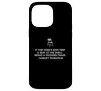 Asiento de cita de Chisholm en silla de mesa IGUALDAD AHORA Shirley C Carcasa para iPhone 14 Pro Max